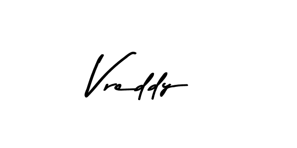 Design your own signature with our free online signature maker. With this signature software, you can create a handwritten (Asem Kandis PERSONAL USE) signature for name Vreddy. Vreddy signature style 9 images and pictures png
