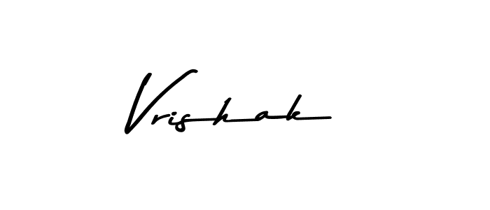 Design your own signature with our free online signature maker. With this signature software, you can create a handwritten (Asem Kandis PERSONAL USE) signature for name Vrishak. Vrishak signature style 9 images and pictures png