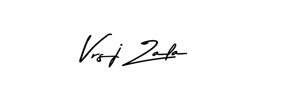 Create a beautiful signature design for name Vrsj Zala. With this signature (Asem Kandis PERSONAL USE) fonts, you can make a handwritten signature for free. Vrsj Zala signature style 9 images and pictures png