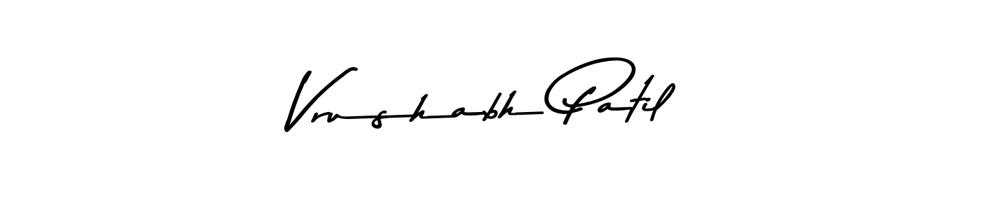 Make a beautiful signature design for name Vrushabh Patil. With this signature (Asem Kandis PERSONAL USE) style, you can create a handwritten signature for free. Vrushabh Patil signature style 9 images and pictures png