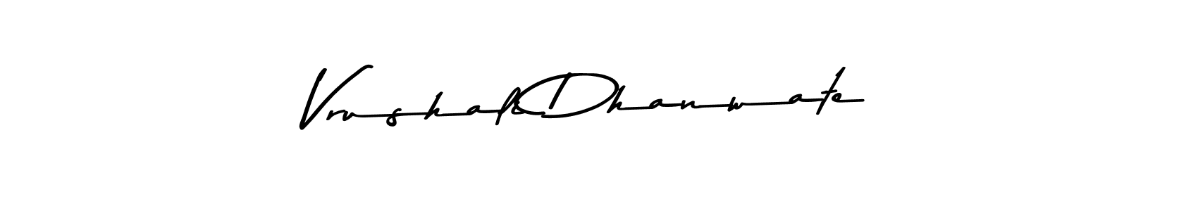 Design your own signature with our free online signature maker. With this signature software, you can create a handwritten (Asem Kandis PERSONAL USE) signature for name Vrushali Dhanwate. Vrushali Dhanwate signature style 9 images and pictures png