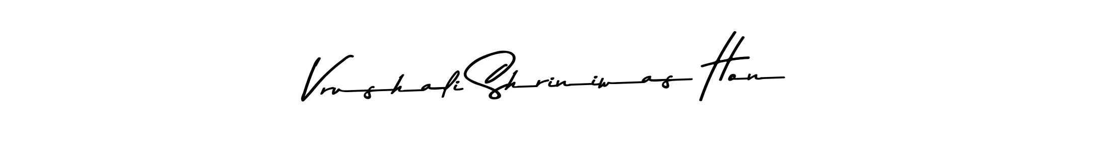 Also You can easily find your signature by using the search form. We will create Vrushali Shriniwas Hon name handwritten signature images for you free of cost using Asem Kandis PERSONAL USE sign style. Vrushali Shriniwas Hon signature style 9 images and pictures png