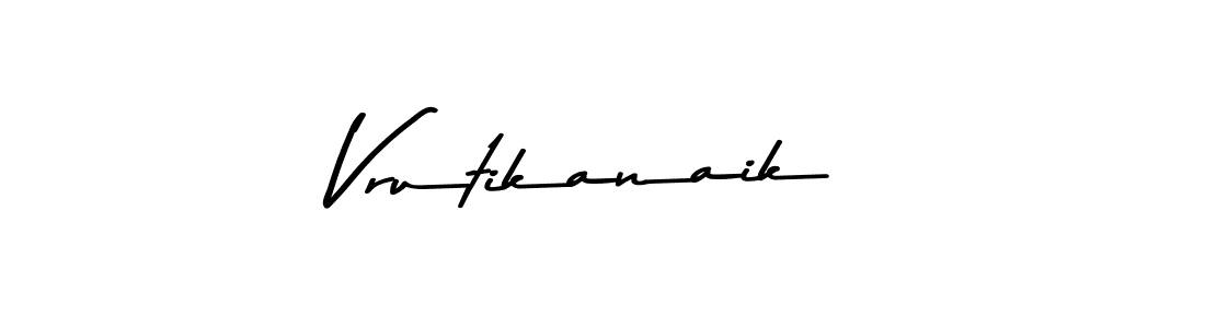 Also we have Vrutikanaik name is the best signature style. Create professional handwritten signature collection using Asem Kandis PERSONAL USE autograph style. Vrutikanaik signature style 9 images and pictures png