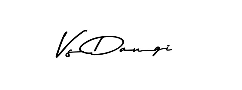 How to make Vs Dangi signature? Asem Kandis PERSONAL USE is a professional autograph style. Create handwritten signature for Vs Dangi name. Vs Dangi signature style 9 images and pictures png