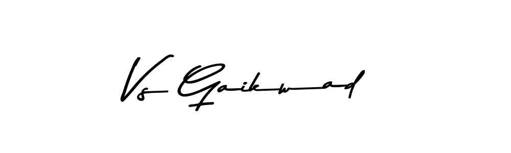 Use a signature maker to create a handwritten signature online. With this signature software, you can design (Asem Kandis PERSONAL USE) your own signature for name Vs Gaikwad. Vs Gaikwad signature style 9 images and pictures png