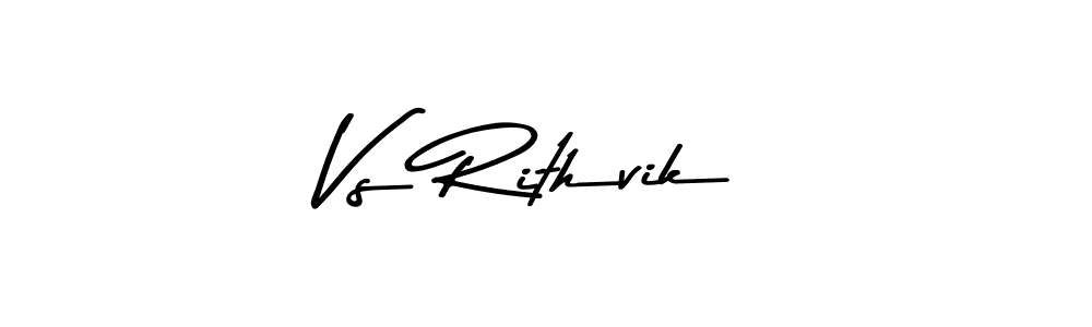 How to make Vs Rithvik signature? Asem Kandis PERSONAL USE is a professional autograph style. Create handwritten signature for Vs Rithvik name. Vs Rithvik signature style 9 images and pictures png