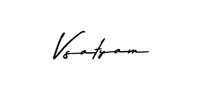 Also we have Vsatyam name is the best signature style. Create professional handwritten signature collection using Asem Kandis PERSONAL USE autograph style. Vsatyam signature style 9 images and pictures png