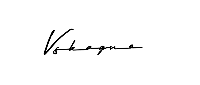 Use a signature maker to create a handwritten signature online. With this signature software, you can design (Asem Kandis PERSONAL USE) your own signature for name Vskagne. Vskagne signature style 9 images and pictures png