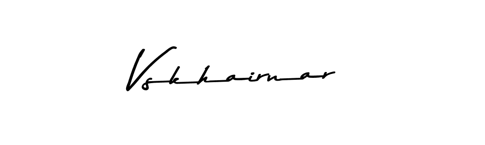 Also we have Vskhairnar name is the best signature style. Create professional handwritten signature collection using Asem Kandis PERSONAL USE autograph style. Vskhairnar signature style 9 images and pictures png