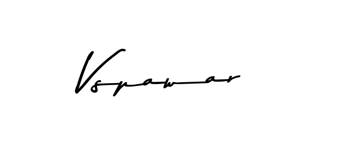 Make a beautiful signature design for name Vspawar. With this signature (Asem Kandis PERSONAL USE) style, you can create a handwritten signature for free. Vspawar signature style 9 images and pictures png