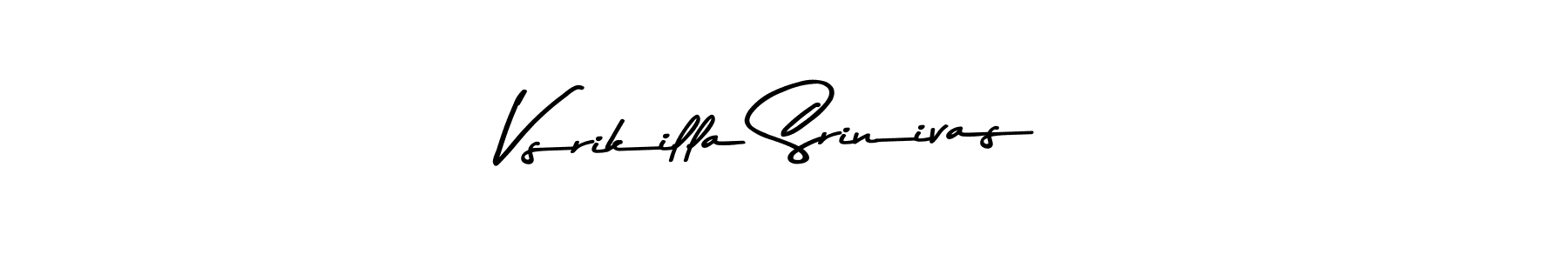 The best way (Asem Kandis PERSONAL USE) to make a short signature is to pick only two or three words in your name. The name Vsrikilla Srinivas include a total of six letters. For converting this name. Vsrikilla Srinivas signature style 9 images and pictures png