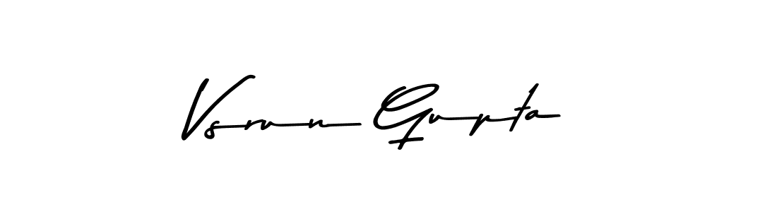 Make a beautiful signature design for name Vsrun Gupta. Use this online signature maker to create a handwritten signature for free. Vsrun Gupta signature style 9 images and pictures png