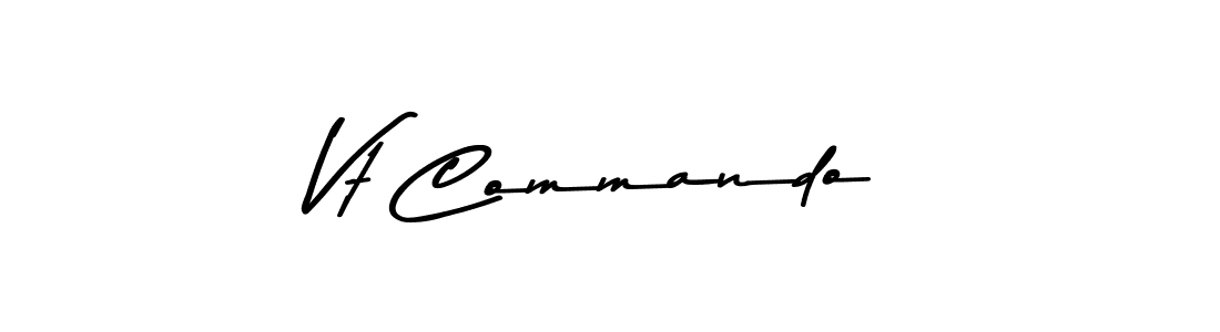 How to make Vt Commando signature? Asem Kandis PERSONAL USE is a professional autograph style. Create handwritten signature for Vt Commando name. Vt Commando signature style 9 images and pictures png