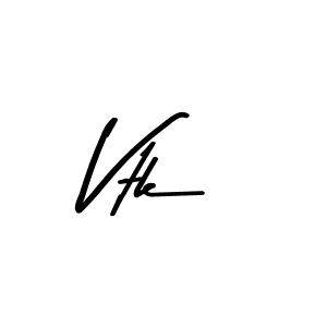 Use a signature maker to create a handwritten signature online. With this signature software, you can design (Asem Kandis PERSONAL USE) your own signature for name Vtk. Vtk signature style 9 images and pictures png
