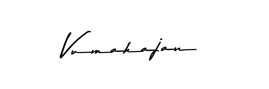 Use a signature maker to create a handwritten signature online. With this signature software, you can design (Asem Kandis PERSONAL USE) your own signature for name Vumahajan. Vumahajan signature style 9 images and pictures png