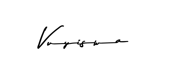 How to make Vuyiswa signature? Asem Kandis PERSONAL USE is a professional autograph style. Create handwritten signature for Vuyiswa name. Vuyiswa signature style 9 images and pictures png