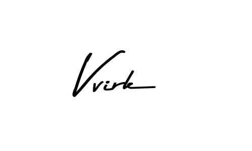 Make a beautiful signature design for name Vvirk. With this signature (Asem Kandis PERSONAL USE) style, you can create a handwritten signature for free. Vvirk signature style 9 images and pictures png