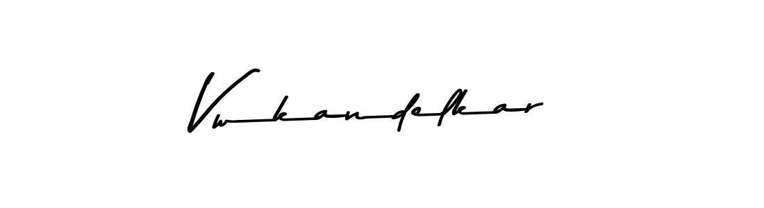 Use a signature maker to create a handwritten signature online. With this signature software, you can design (Asem Kandis PERSONAL USE) your own signature for name Vwkandelkar. Vwkandelkar signature style 9 images and pictures png