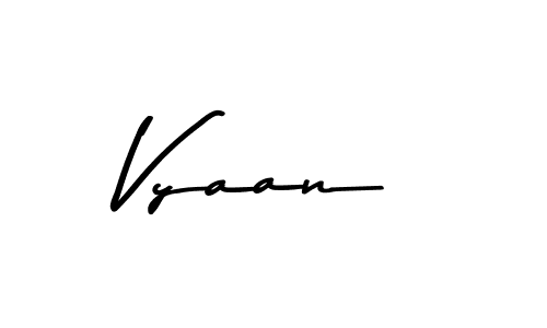 Create a beautiful signature design for name Vyaan. With this signature (Asem Kandis PERSONAL USE) fonts, you can make a handwritten signature for free. Vyaan signature style 9 images and pictures png