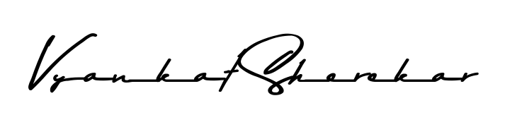 Explore multiple handwriting variations for Vyankat Sherekar including this stunning Asem Kandis PERSONAL USE design. Free to use across all platforms. Vyankat Sherekar signature style 9 images and pictures png