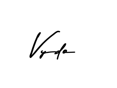 Use a signature maker to create a handwritten signature online. With this signature software, you can design (Asem Kandis PERSONAL USE) your own signature for name Vydo. Vydo signature style 9 images and pictures png