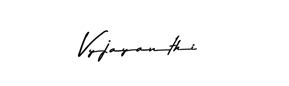 Make a beautiful signature design for name Vyjayanthi. With this signature (Asem Kandis PERSONAL USE) style, you can create a handwritten signature for free. Vyjayanthi signature style 9 images and pictures png