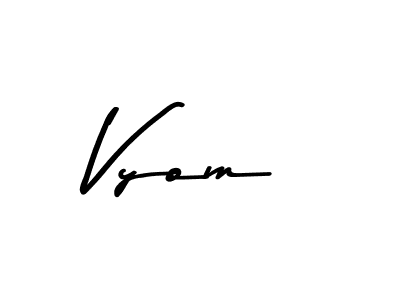 How to Draw Vyom signature style? Asem Kandis PERSONAL USE is a latest design signature styles for name Vyom. Vyom signature style 9 images and pictures png