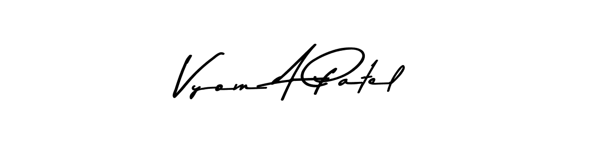 Once you've used our free online signature maker to create your best signature Asem Kandis PERSONAL USE style, it's time to enjoy all of the benefits that Vyom A Patel name signing documents. Vyom A Patel signature style 9 images and pictures png