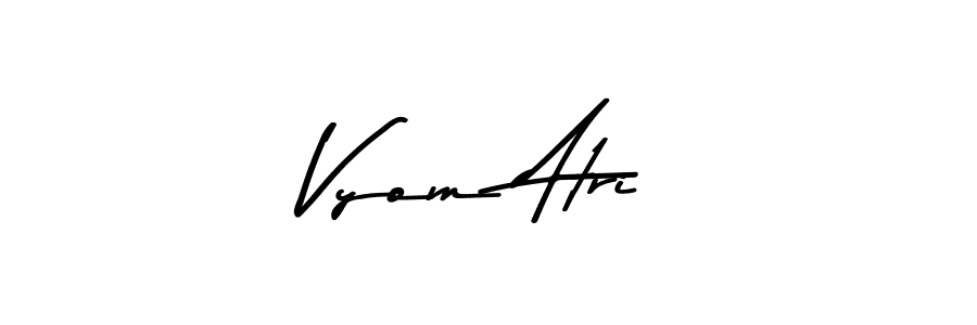You can use this online signature creator to create a handwritten signature for the name Vyom Atri. This is the best online autograph maker. Vyom Atri signature style 9 images and pictures png