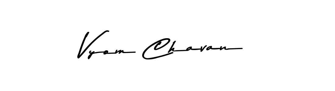 How to make Vyom Chavan signature? Asem Kandis PERSONAL USE is a professional autograph style. Create handwritten signature for Vyom Chavan name. Vyom Chavan signature style 9 images and pictures png