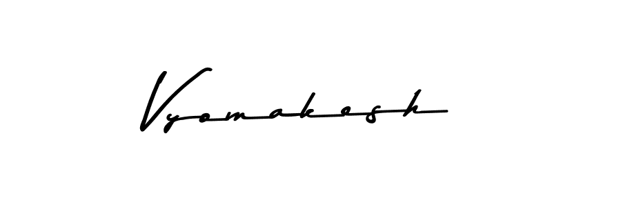 Use a signature maker to create a handwritten signature online. With this signature software, you can design (Asem Kandis PERSONAL USE) your own signature for name Vyomakesh. Vyomakesh signature style 9 images and pictures png