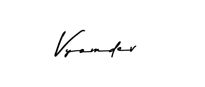 You should practise on your own different ways (Asem Kandis PERSONAL USE) to write your name (Vyomdev) in signature. don't let someone else do it for you. Vyomdev signature style 9 images and pictures png