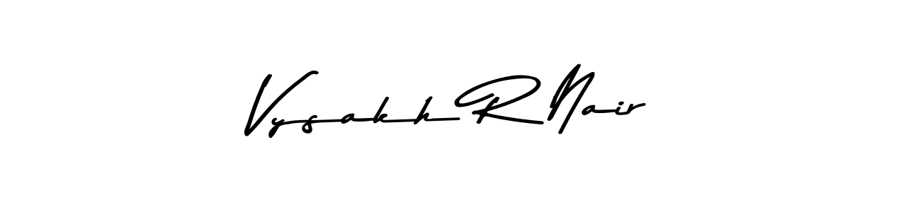 Also You can easily find your signature by using the search form. We will create Vysakh R Nair name handwritten signature images for you free of cost using Asem Kandis PERSONAL USE sign style. Vysakh R Nair signature style 9 images and pictures png