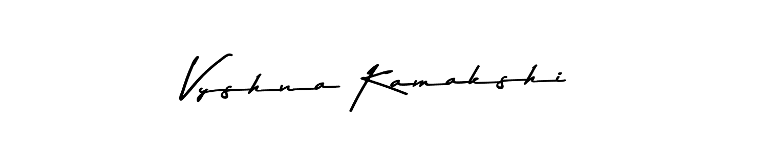 This is the best signature style for the Vyshna Kamakshi name. Also you like these signature font (Asem Kandis PERSONAL USE). Mix name signature. Vyshna Kamakshi signature style 9 images and pictures png