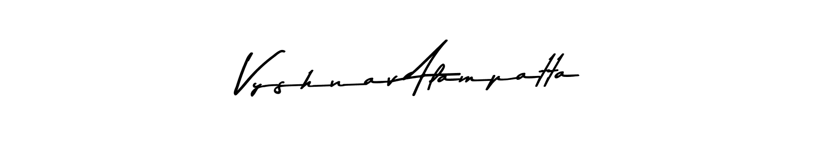 It looks lik you need a new signature style for name Vyshnav Alampatta. Design unique handwritten (Asem Kandis PERSONAL USE) signature with our free signature maker in just a few clicks. Vyshnav Alampatta signature style 9 images and pictures png