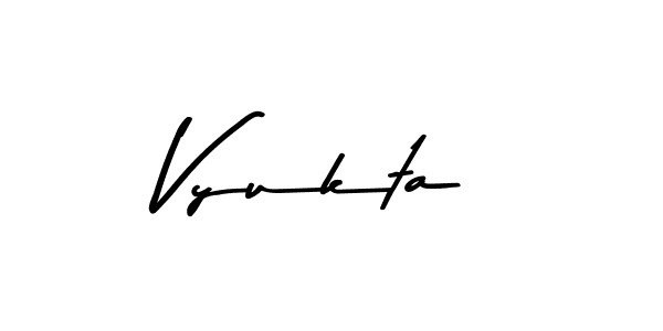 How to make Vyukta signature? Asem Kandis PERSONAL USE is a professional autograph style. Create handwritten signature for Vyukta name. Vyukta signature style 9 images and pictures png