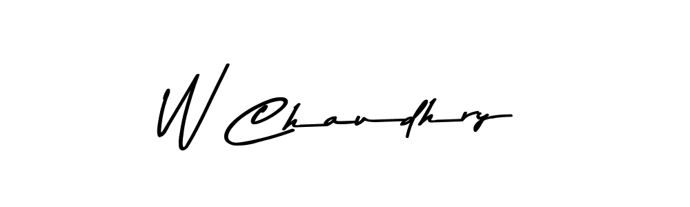 Similarly Asem Kandis PERSONAL USE is the best handwritten signature design. Signature creator online .You can use it as an online autograph creator for name W Chaudhry. W Chaudhry signature style 9 images and pictures png