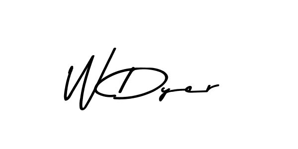 Also we have W Dyer name is the best signature style. Create professional handwritten signature collection using Asem Kandis PERSONAL USE autograph style. W Dyer signature style 9 images and pictures png