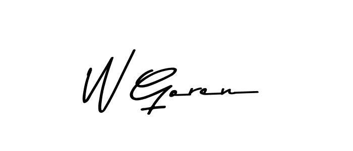Check out images of Autograph of W Goren name. Actor W Goren Signature Style. Asem Kandis PERSONAL USE is a professional sign style online. W Goren signature style 9 images and pictures png