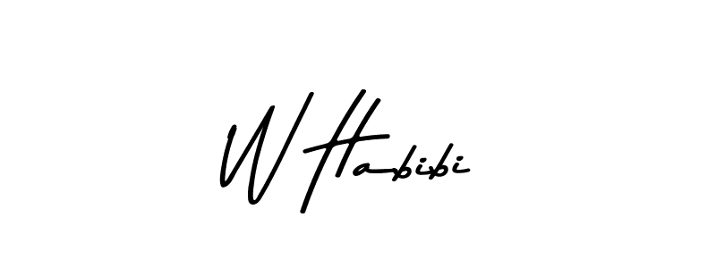 Make a beautiful signature design for name W Habibi. With this signature (Asem Kandis PERSONAL USE) style, you can create a handwritten signature for free. W Habibi signature style 9 images and pictures png