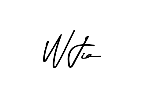 How to make W Jia signature? Asem Kandis PERSONAL USE is a professional autograph style. Create handwritten signature for W Jia name. W Jia signature style 9 images and pictures png