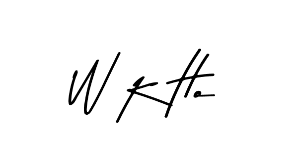 How to make W K Ho signature? Asem Kandis PERSONAL USE is a professional autograph style. Create handwritten signature for W K Ho name. W K Ho signature style 9 images and pictures png