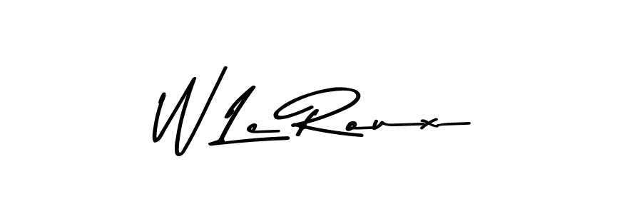 Use a signature maker to create a handwritten signature online. With this signature software, you can design (Asem Kandis PERSONAL USE) your own signature for name W Le Roux. W Le Roux signature style 9 images and pictures png