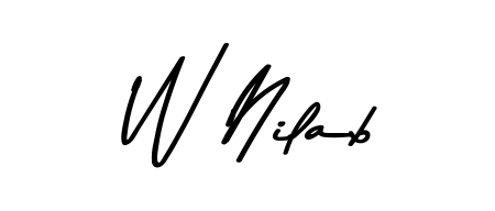 An effortless, minimalist signature concept for W Nilab using Asem Kandis PERSONAL USE design. Clean lines that look great on any document. W Nilab signature style 9 images and pictures png