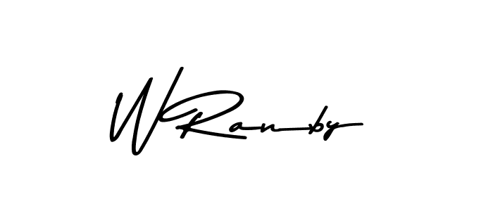 W Ranby stylish signature style. Best Handwritten Sign (Asem Kandis PERSONAL USE) for my name. Handwritten Signature Collection Ideas for my name W Ranby. W Ranby signature style 9 images and pictures png