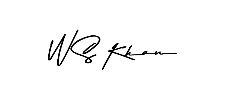 How to make W S Khan signature? Asem Kandis PERSONAL USE is a professional autograph style. Create handwritten signature for W S Khan name. W S Khan signature style 9 images and pictures png