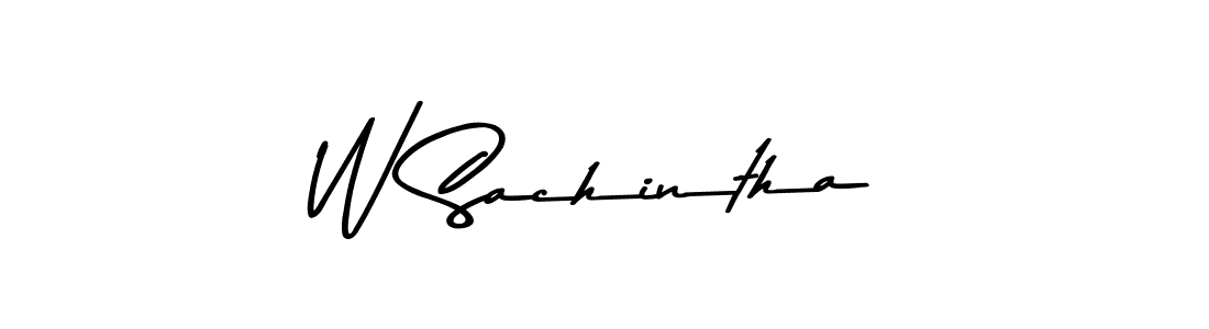 W Sachintha stylish signature style. Best Handwritten Sign (Asem Kandis PERSONAL USE) for my name. Handwritten Signature Collection Ideas for my name W Sachintha. W Sachintha signature style 9 images and pictures png