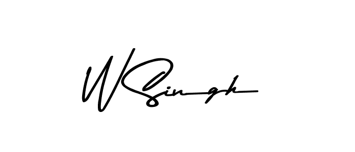 How to make W Singh signature? Asem Kandis PERSONAL USE is a professional autograph style. Create handwritten signature for W Singh name. W Singh signature style 9 images and pictures png