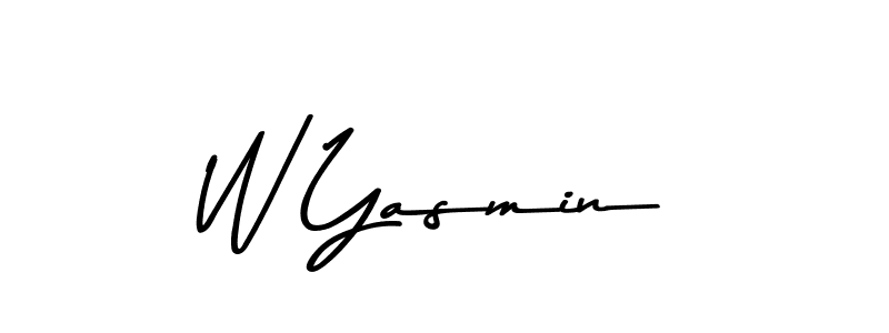 Similarly Asem Kandis PERSONAL USE is the best handwritten signature design. Signature creator online .You can use it as an online autograph creator for name W Yasmin. W Yasmin signature style 9 images and pictures png