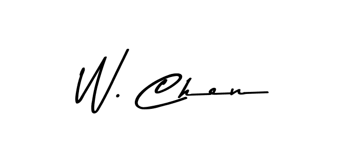 W. Chen stylish signature style. Best Handwritten Sign (Asem Kandis PERSONAL USE) for my name. Handwritten Signature Collection Ideas for my name W. Chen. W. Chen signature style 9 images and pictures png